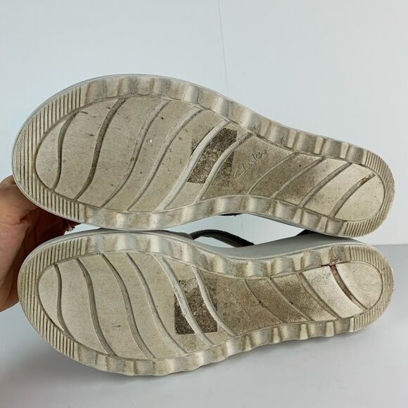 Clarks Women's Metallic Jillian Rise Wedge Sandal size 6.5 - Picture 11 of 11